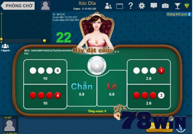 Nắm chắc tỉ lệ chẵn lẻ trong xóc đĩa